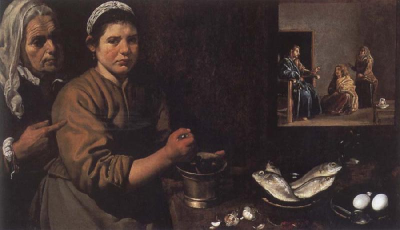 Diego Velazquez Christ in the House of Mary and Marthe